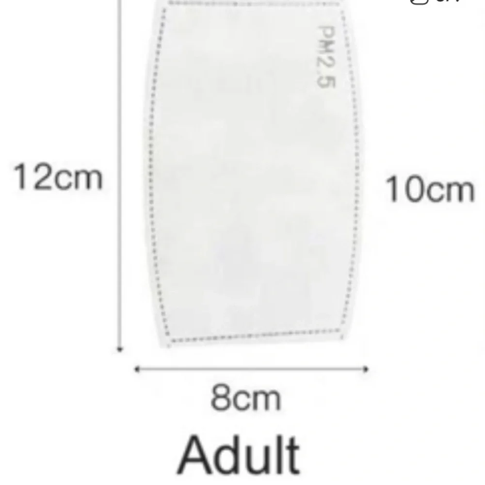 New Pack of 10 Al-Shields PM2.5 Face Mask Filter Pack